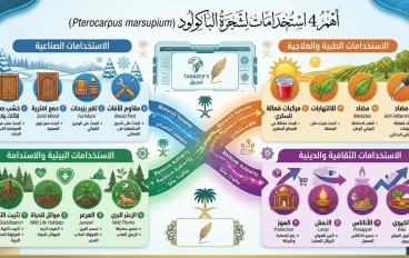 شجرة الباكولود (Pterocarpus marsupium): صيدلية الطبيعة وكنز الأخشاب الاستوائية