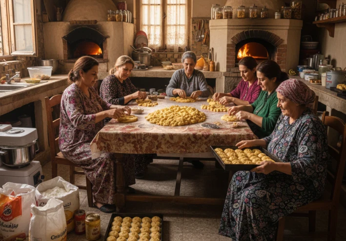 كحك العيد… طعم الفرح ولمّة العيلة 🕌🍪