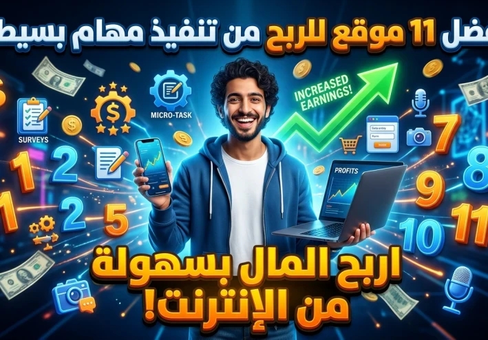 أفضل 11 موقع تعطيك المال مقابل تنفيذ مهام بسيطة عبر الإنترنت