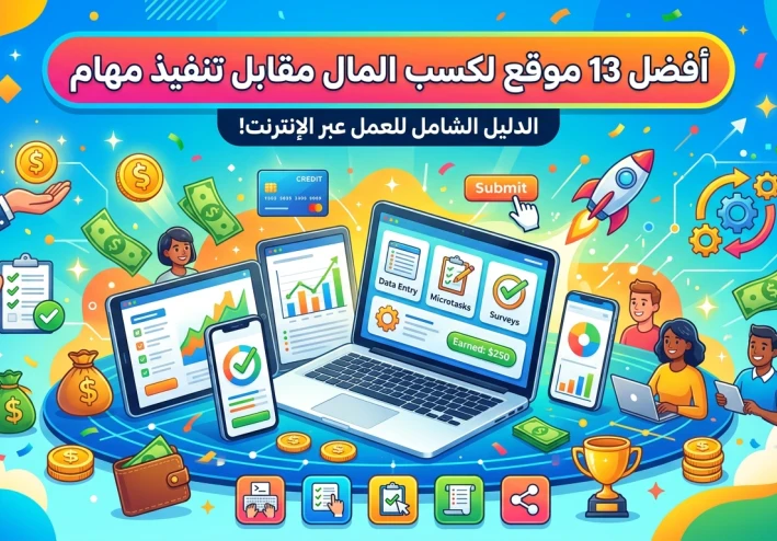 أفضل 13 موقع جديد لكسب المال مقابل تنفيذ مهام عبر الإنترنت (الجزء الثاني)