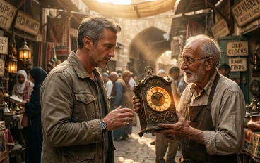 "الرجل الذي كان يبحث عن الوقت"