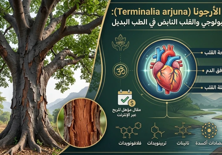 شجرة الأرجونا (Terminalia arjuna): الكنز البيولوجي والقلب النابض في الطب البديل