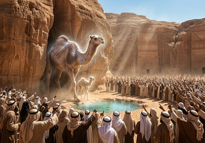 سيدنا صالح والناقة المعجزة