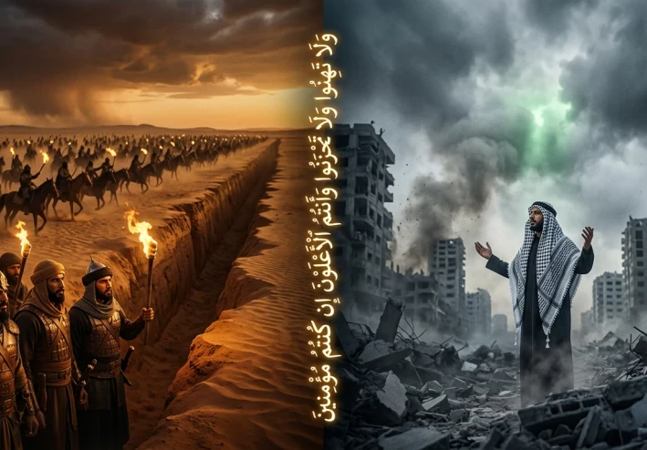 "حين تحاصر الدنيا.. والنصر يأتي من السماء"