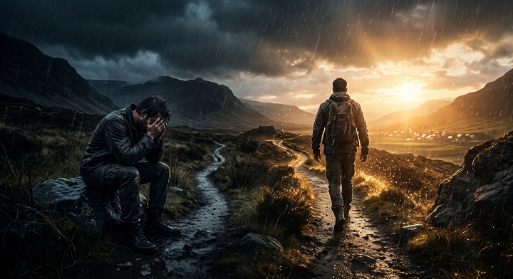 نوعان من الناس في مواجهة صعوبات الحياة