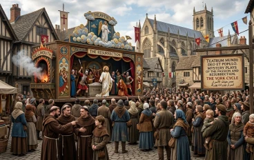 المسرح في العصور الوسطى: تجليات اللاهوت والثقافة الشعبية في الدراما الأوروبية