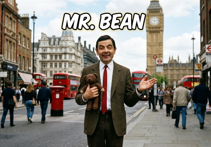 مستر بين طفل في جسد رجل