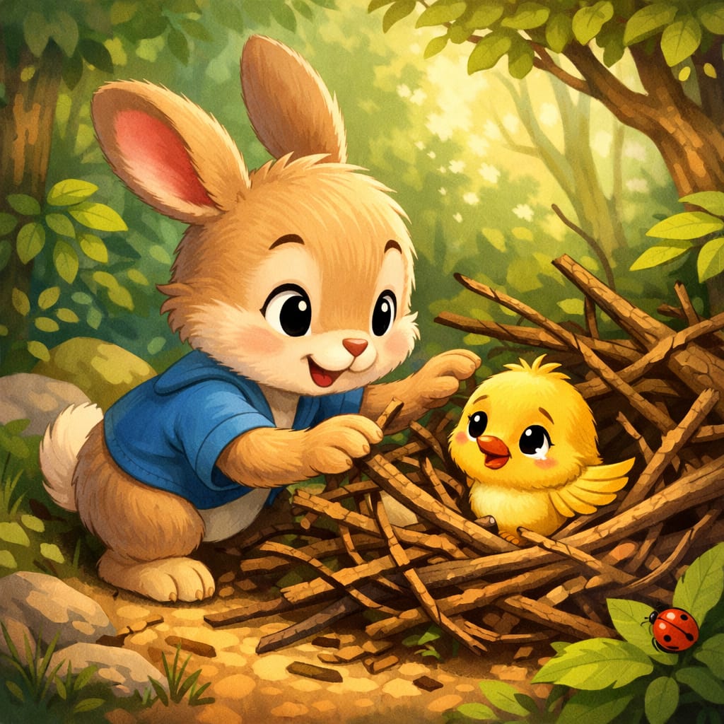 صورة مقال (  قصة الارنب الشجاع )