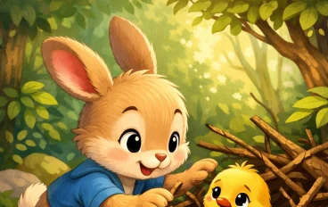 (  قصة الارنب الشجاع )