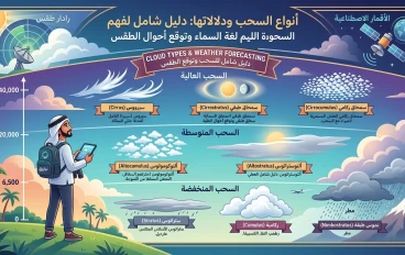 أنواع السحب ودلالاتها: دليل شامل لفهم لغة السماء وتوقع أحوال الطقس