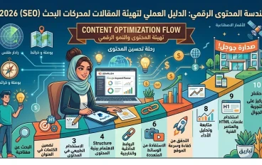 هندسة المحتوى الرقمي: الدليل العملي لتهيئة المقالات لمحركات البحث (SEO) 2026