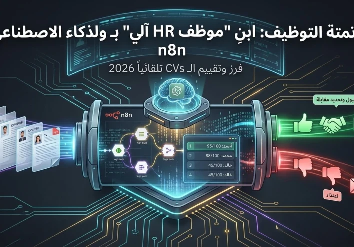 أتمتة التوظيف: كيف تبني نظاماً يقرأ السير الذاتية (CVs) ويقيمها بـ n8n والذكاء الاصطناعي؟
