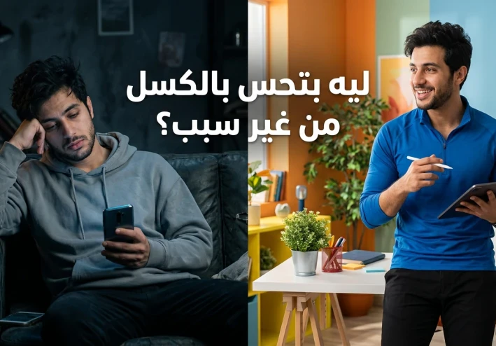 لماذا نشعر بالكسل رغم عدم القيام بأي مجهود؟ أسباب خفية وحلول فعالة ستغير يومك