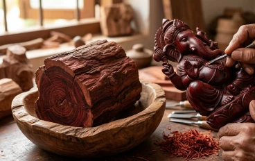 شجرة الكينا (الصندل الأحمر الهندي): الكنز القرمزي بين الطب، الفن، والروحانية