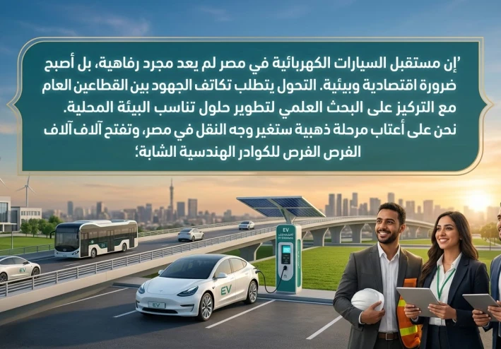 مستقبل السيارات الكهربائية في مصر