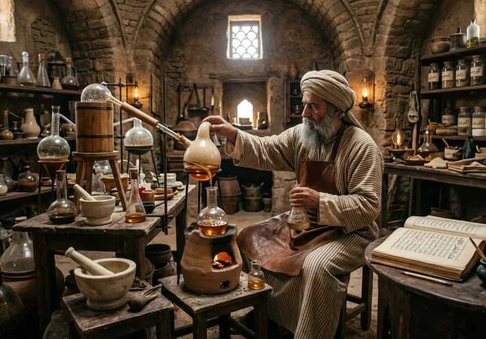 جابر بن حيان: عبقري الكيمياء وأيقونة العلوم في الحضارة الإسلامية