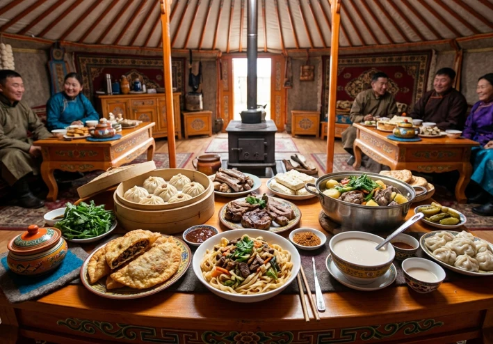 دليل المطبخ المنغولي: رحلة في قلب السهوب عبر 100 نكهة تقليدية