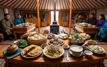 دليل المطبخ المنغولي: رحلة في قلب السهوب عبر 100 نكهة تقليدية