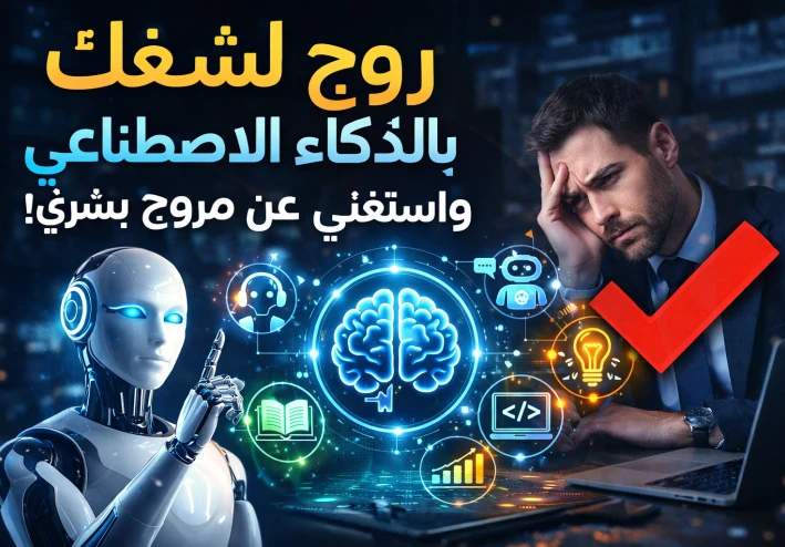 ازاي تستخدم الذكاء الاصطناعي للترويج لشغلك وتستغني نهائيًا عن أي مروج بشري في 2026؟