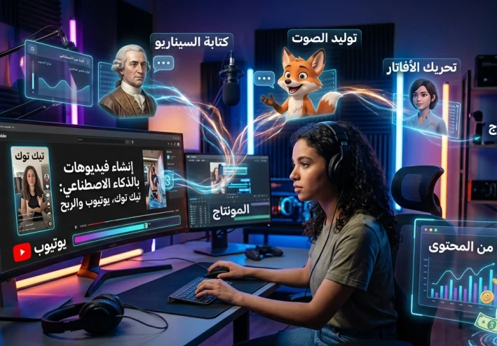 كيفية إنشاء فيديوهات بالذكاء الاصطناعي للربح من تيك توك ويوتيوب: دليل 2026
