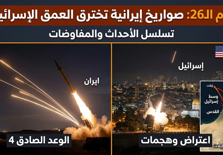 تصعيد متبادل: طهران تعيد ترتيب بيتها الداخلي تزامناً مع ضربة صاروخية للعمق الإسرائيلي