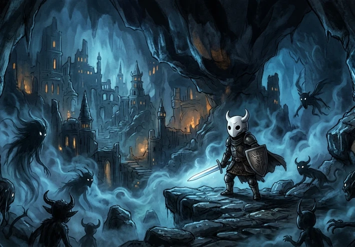 هولو نايت: رحلة في عالم مظلم ينبض بالجمال والتحدي