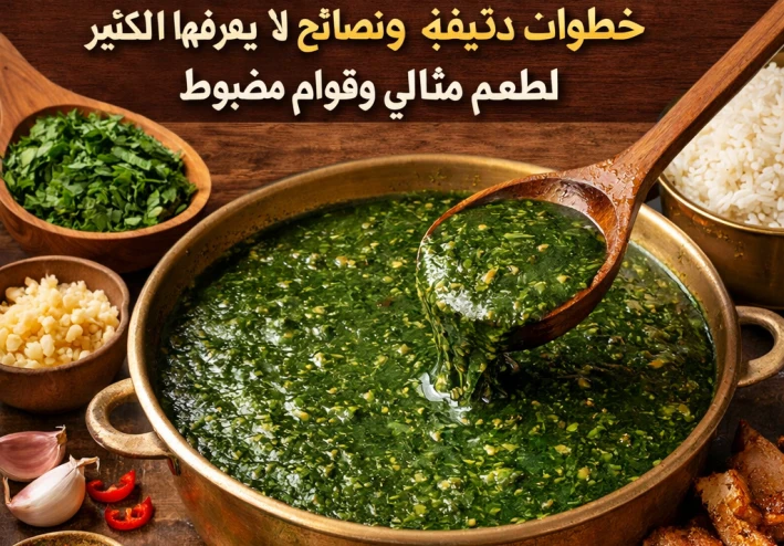 👉 السر الحقيقي لنجاح الملوخية المصرية: خطوات دقيقة ونصائح لا يعرفها الكثير لطعم مثالي وقوام مضبوط 🔥🍲