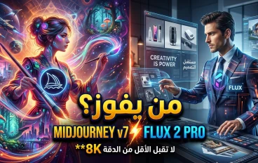 "صراع الجبابرة: Midjourney v7 ضد Flux 2 Pro.. أيهما يسيطر على مستقبل الذكاء الاصطناعي؟"