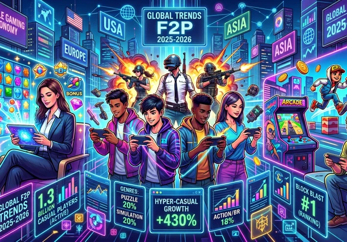 مستقبل الألعاب المجانية 2026: ثورة "البساطة" التي تسيطر على عقول المليارات