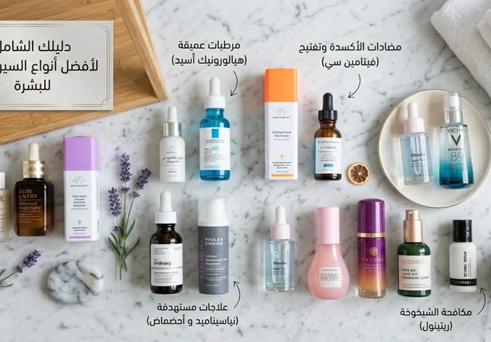 أهميه السيروم و أنواعها للبشره