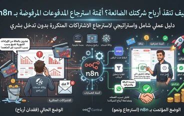 كيف تنقذ أرباح شركتك الضائعة؟ أتمتة استرجاع المدفوعات المرفوضة بـ n8n