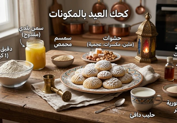 بيت الكحك: يعطي شعوراً بالدفء والوصفات المنزلية.