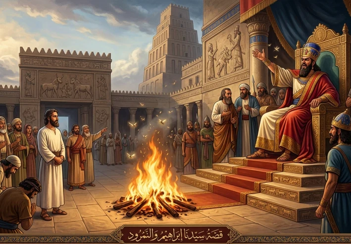 صراع الحق والباطل – قصة سيدنا إبراهيم مع النمرود 🔥👑 ✍️ نبذة مختصرة: