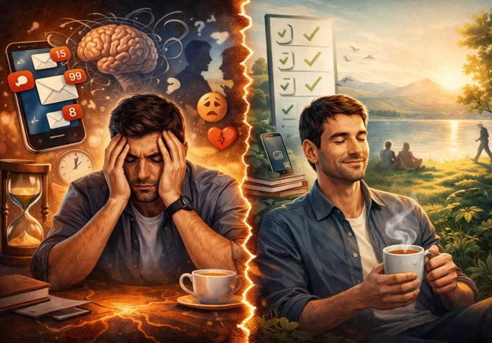 "علامات تدل على استنزاف طاقتك النفسية بدون ما تشعر… 7 أشياء يومية تسرق نشاطك وكيف توقفها فورًا"