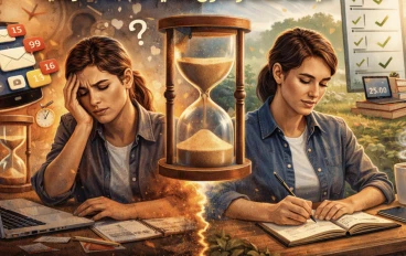 📉 "أخطاء يومية تجعلك غير منتجة… لماذا لا تنجز رغم شعورك بضيق الوقت؟"