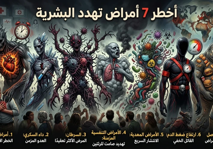 أخطر 7 أمراض تهدد العالم… وكيف نحمي أنفسنا منها؟