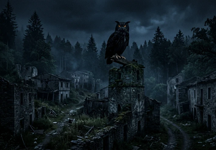 🦉 لعنة البومة السوداء