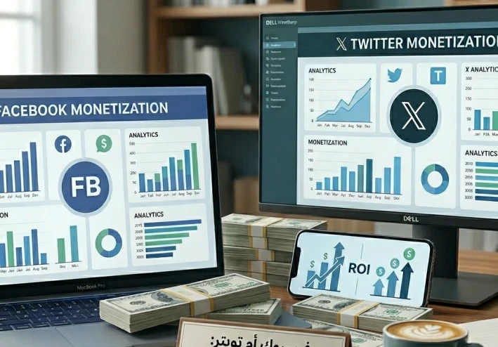 من يعطي ربح أكثر فيسبوك ولا تويتر؟