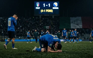 سقوط تاريخي: إيطاليا تغيب عن المونديال للمرة الثالثة على التوالي