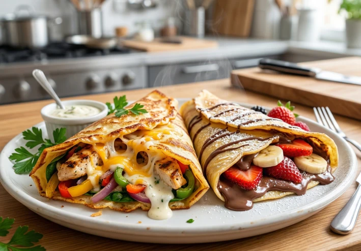 طريقة عمل الكريب في المنزل بخطوات سهلة وأسرار المطاعم 👌💯