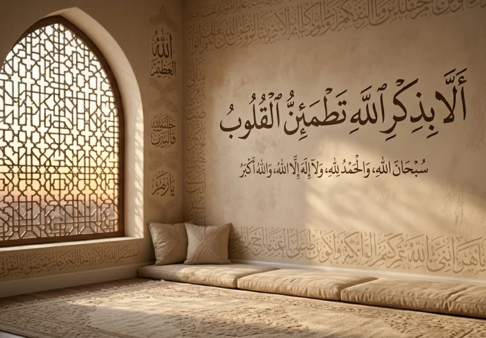 حصن الروح وسكينة القلب: في رحاب الدعاء والأذكار