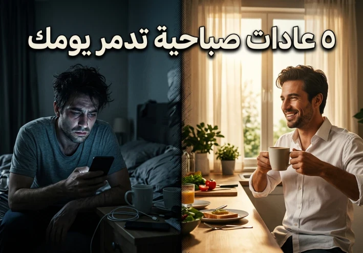 5 عادات صباحية تُفسد يومك وتُدمّر إنتاجيتك دون أن تشعر