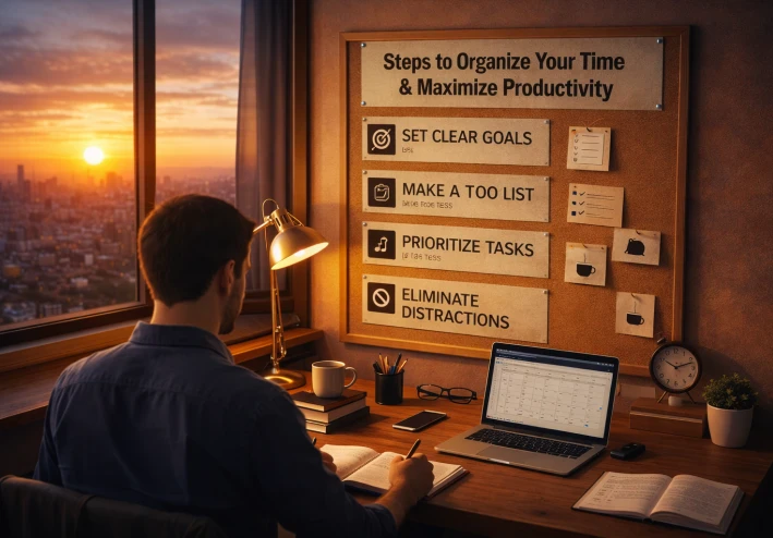 خطوات عملية لتنظيم وقتك وتحقيق أقصى إنتاجية.
