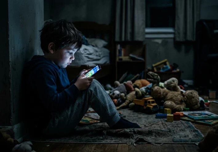 كيف يؤثر استخدام الهاتف على نمو الطفل