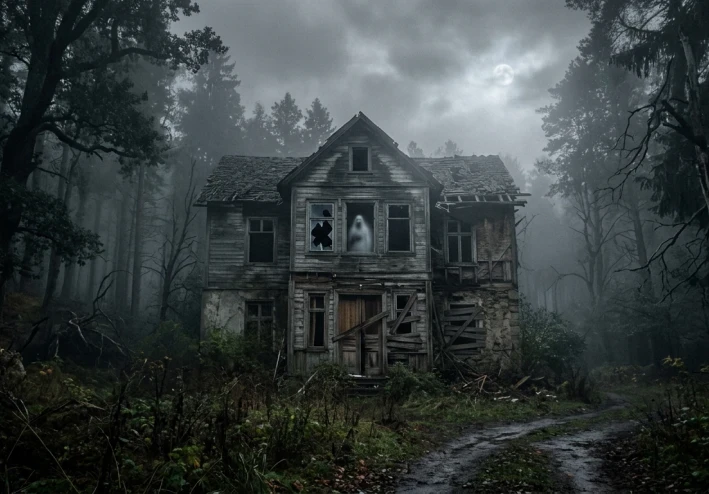 "البيت المهجور في الغابة: همسات من عالم آخر"