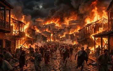 🔥 روما تحترق… والإمبراطور يبتسم!