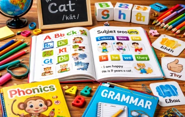 تحميل ملف تأسيس اللغة الإنجليزية للأطفال والمبتدئين PDF جرامر وفونكس 2026