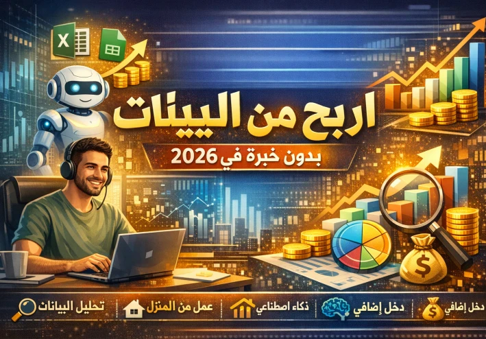 كيف تبني مصدر دخل من تحليل البيانات بدل العمل التقليدي (بدون أن تكون خبيرًا) في 2026!