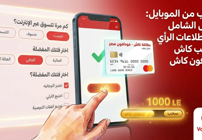 أفضل مواقع استطلاعات الرأي الصادقة للربح من الإنترنت في مصر 2026 (سحب فودافون كاش)