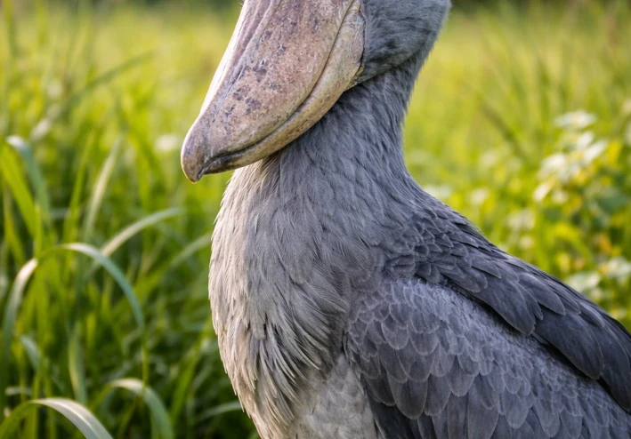 🐦 طائر الحذاء: مخلوق مرعب بوجه ديناصور يحدق فيك بلا حركة!